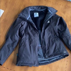 Black Salomon ski jacket